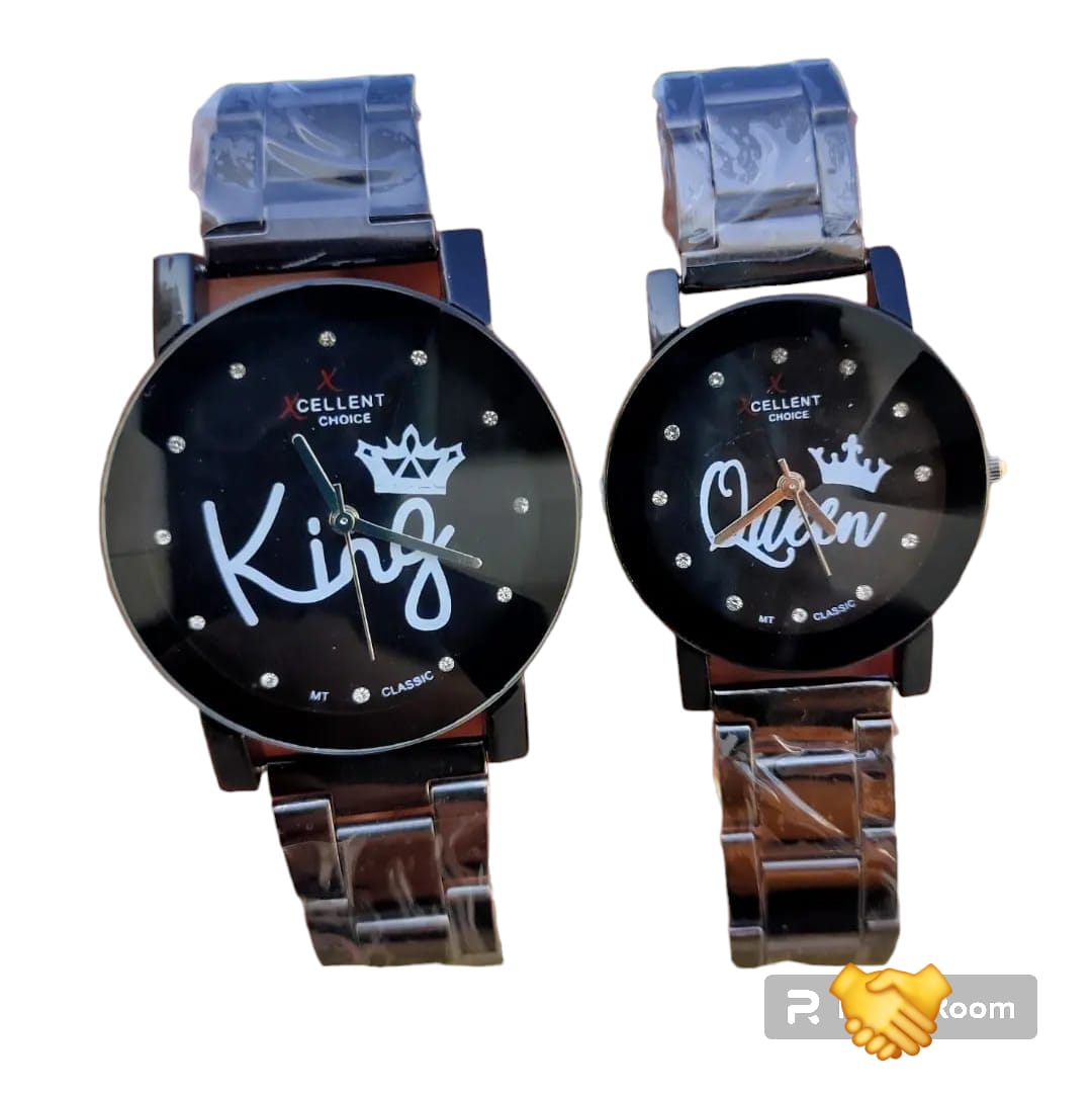 Printed Design Couple Watches