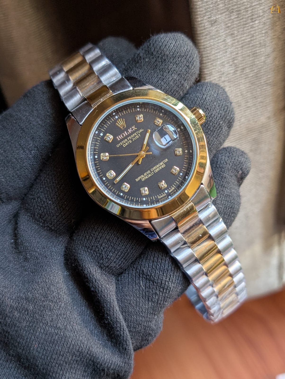 Stainless Steel Rolex Date