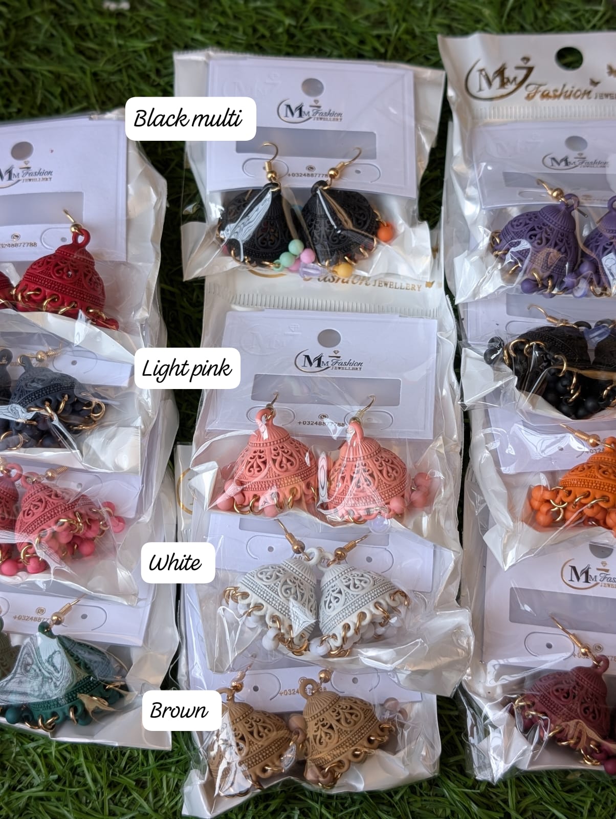 Beautiful Met Color Jhumki